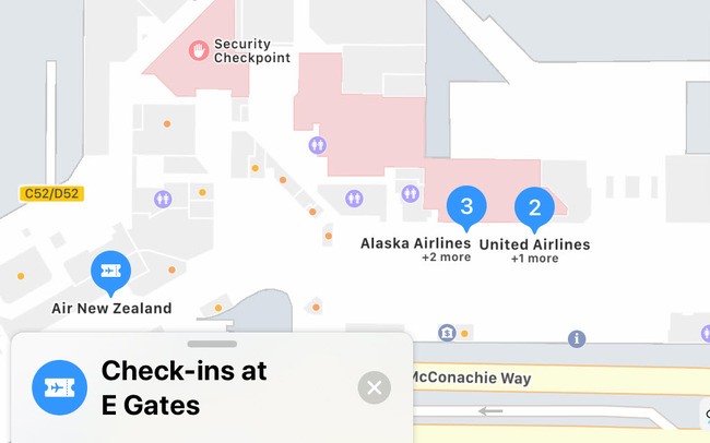 apple maps vancouver airport